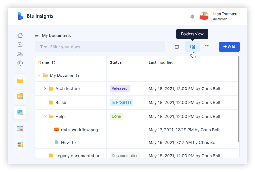 Documents - Folder View