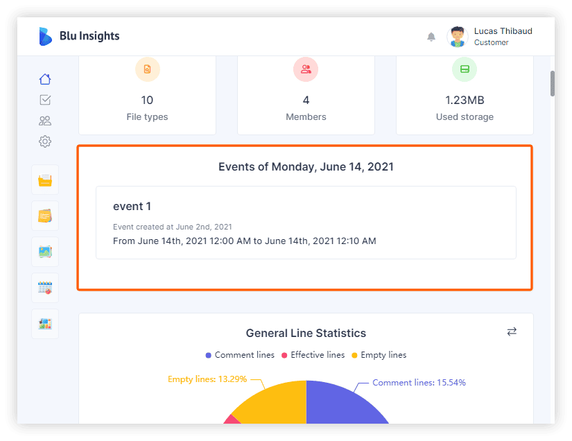 Schedule - Dashboard Events